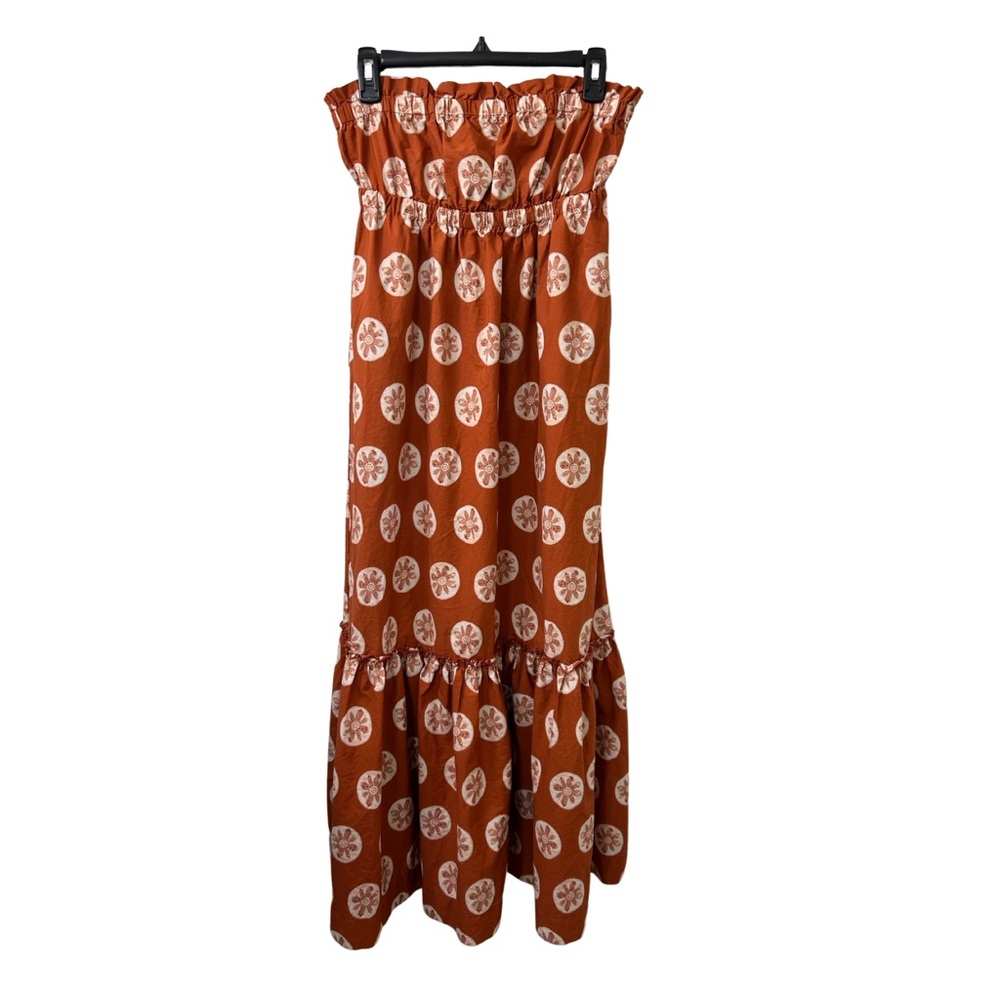 Free People Brown and Cream Maxi Dress - Picture 2 of 5